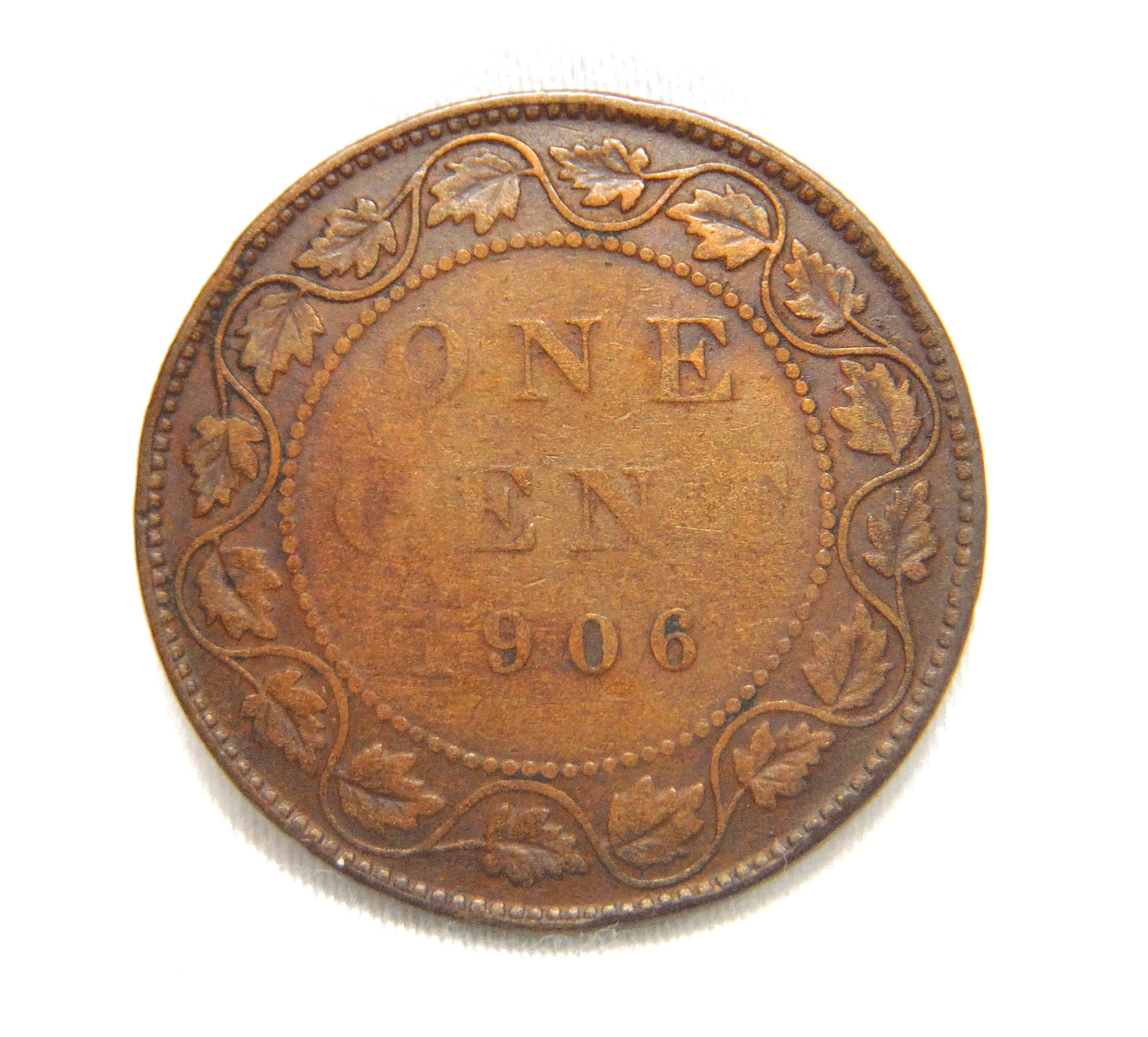 1906 CANADIAN LARGE BRONZE PENNY, Featuring King Edward VII