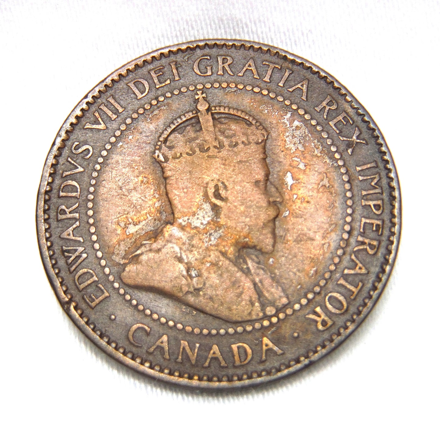 1906 CANADIAN LARGE BRONZE PENNY, Featuring King Edward VII