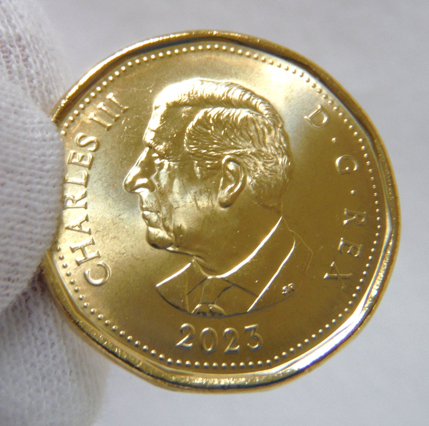 2023 Canadian $1 Loonie Coin, Featuring the First Strike King Charles III Brilliant Uncirculated Coin