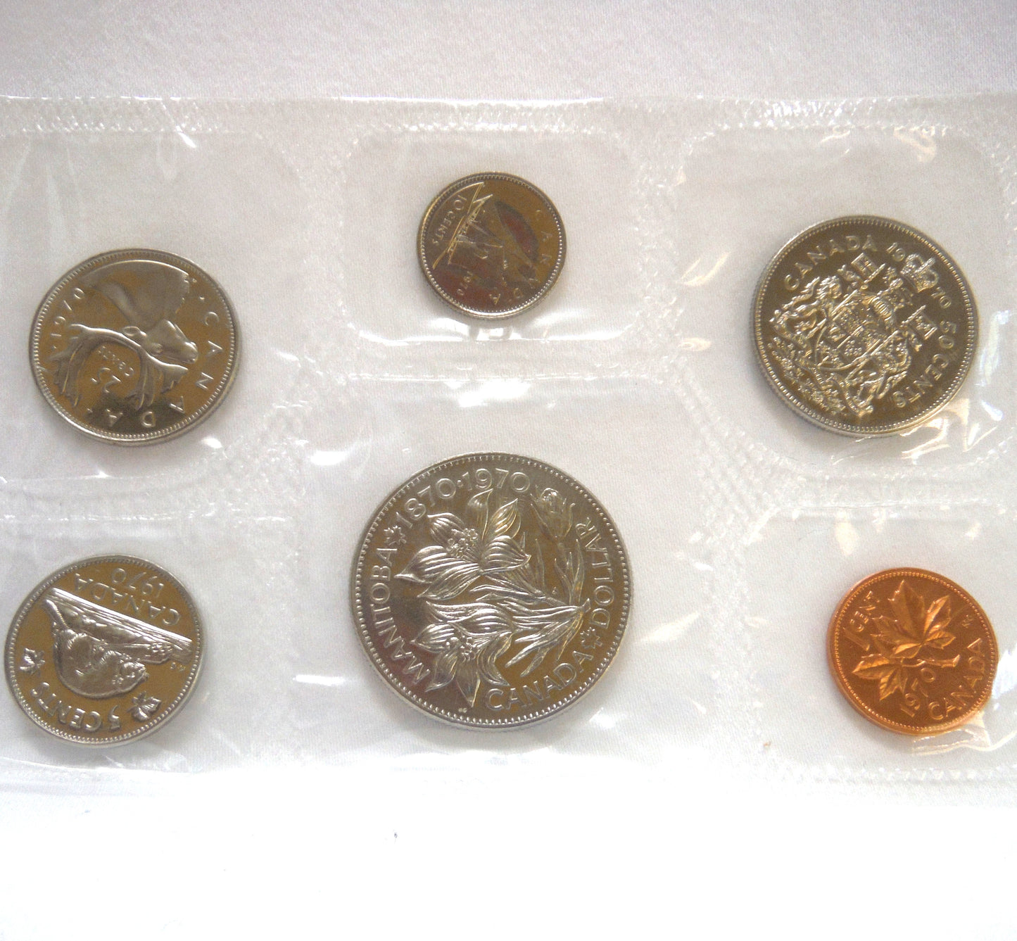 1970 Canadian 6-Coin Proof-Like Brilliant Uncirculated Coin Collector Set