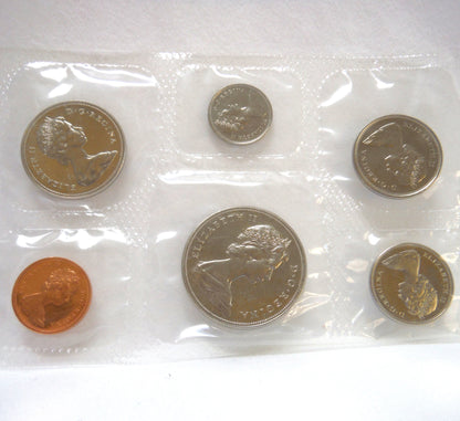 1970 Canadian 6-Coin Proof-Like Brilliant Uncirculated Coin Collector Set