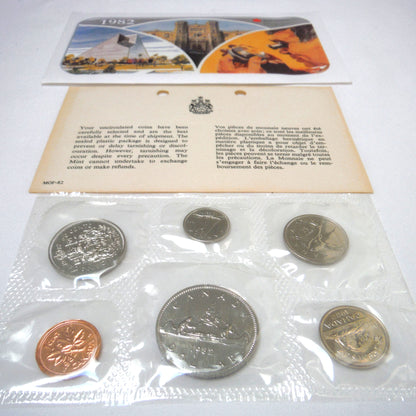 1982 Canadian 6-Coin Proof-Like Brilliant Uncirculated Coin Collector Set