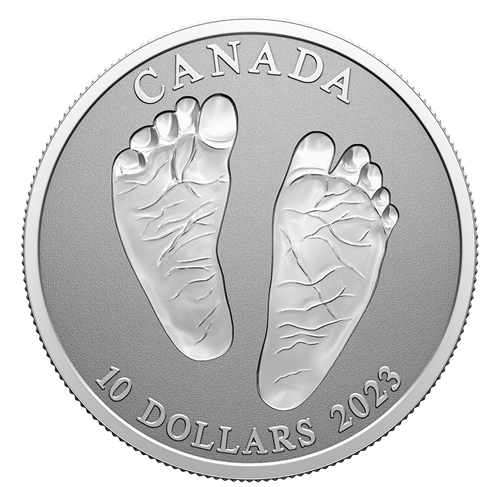 2023 Canadian $10 Pure Fine 99.99% Silver Coin: WELCOME TO THE WORLD!