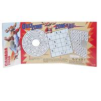 2008 Canadian 25-Cent Coloured Coin, with BONUS CANADA DAY Activity Set and Temporary Tattoos!