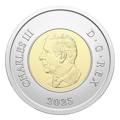 2025 Celebrating the Life and Art of Daphne Odjig: Commemorative Collector Keepsake Card of Colourized and non-colourized $2 Toonies