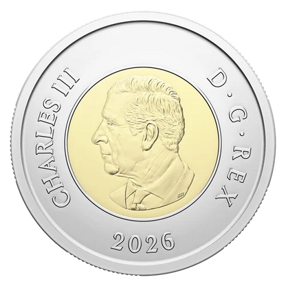2026 Canadian $2 Toonie GLOW-IN-THE-DARK COIN: The 50th Anniversary Celebration of The Toronto CN Tower in a Special Presentation Holder