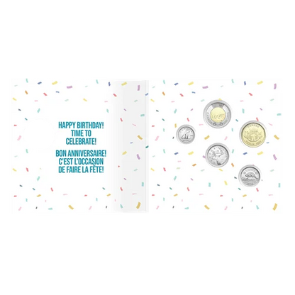 2024 Royal Canadian Mint 5-Coin Gift Set: HAPPY BIRTHDAY! BON ANNIVERSAIRE!