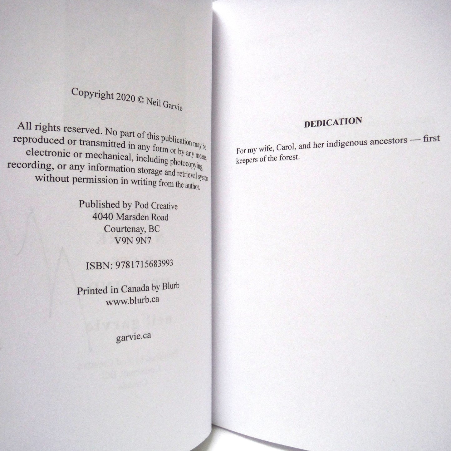 MOTHER NATURE EATS HER KIND, Poetry by Neil Garvie (1st Ed. SIGNED)