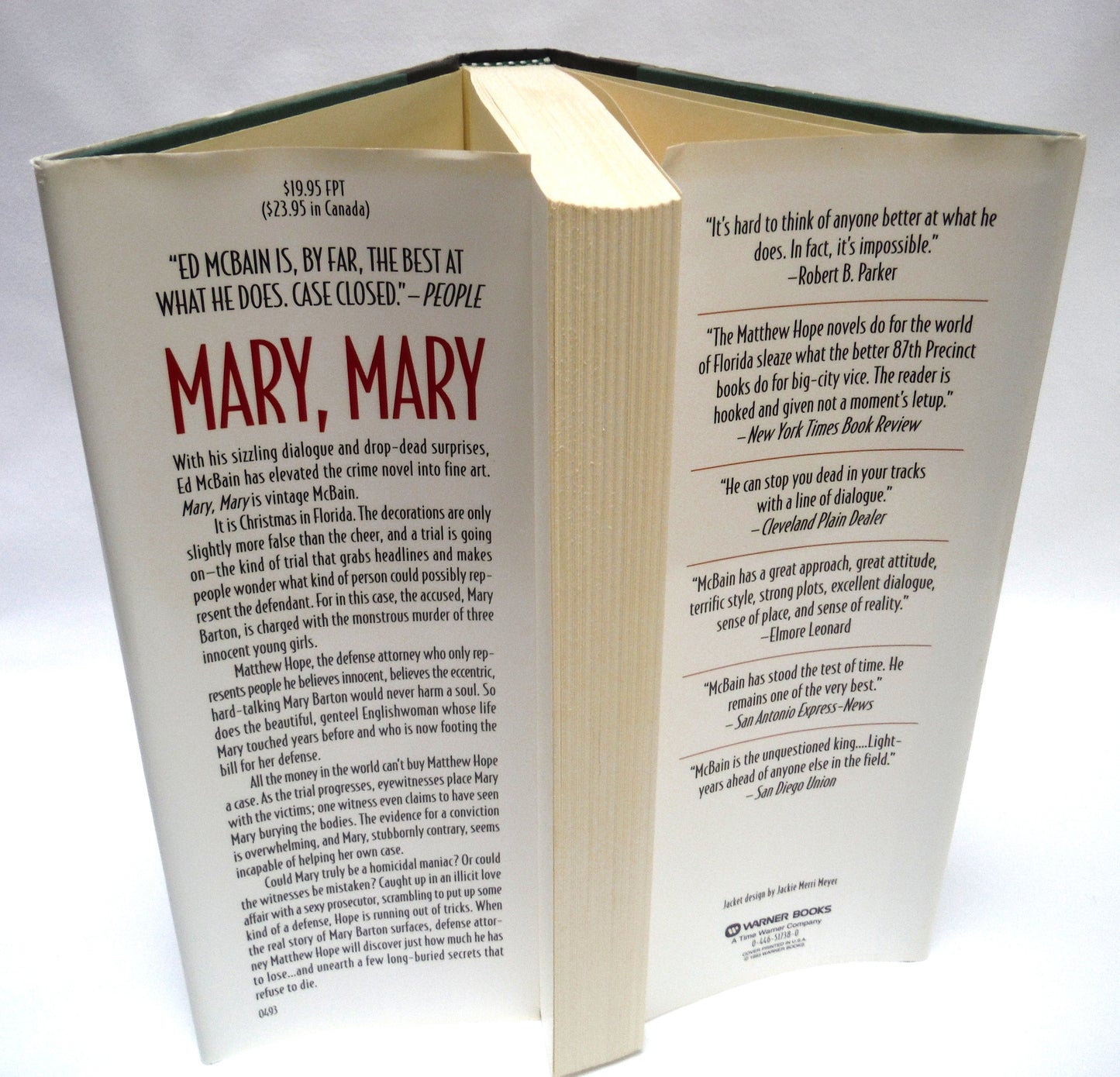 MARY, MARY, A Novel by Ed McBain (1st Ed. SIGNED)