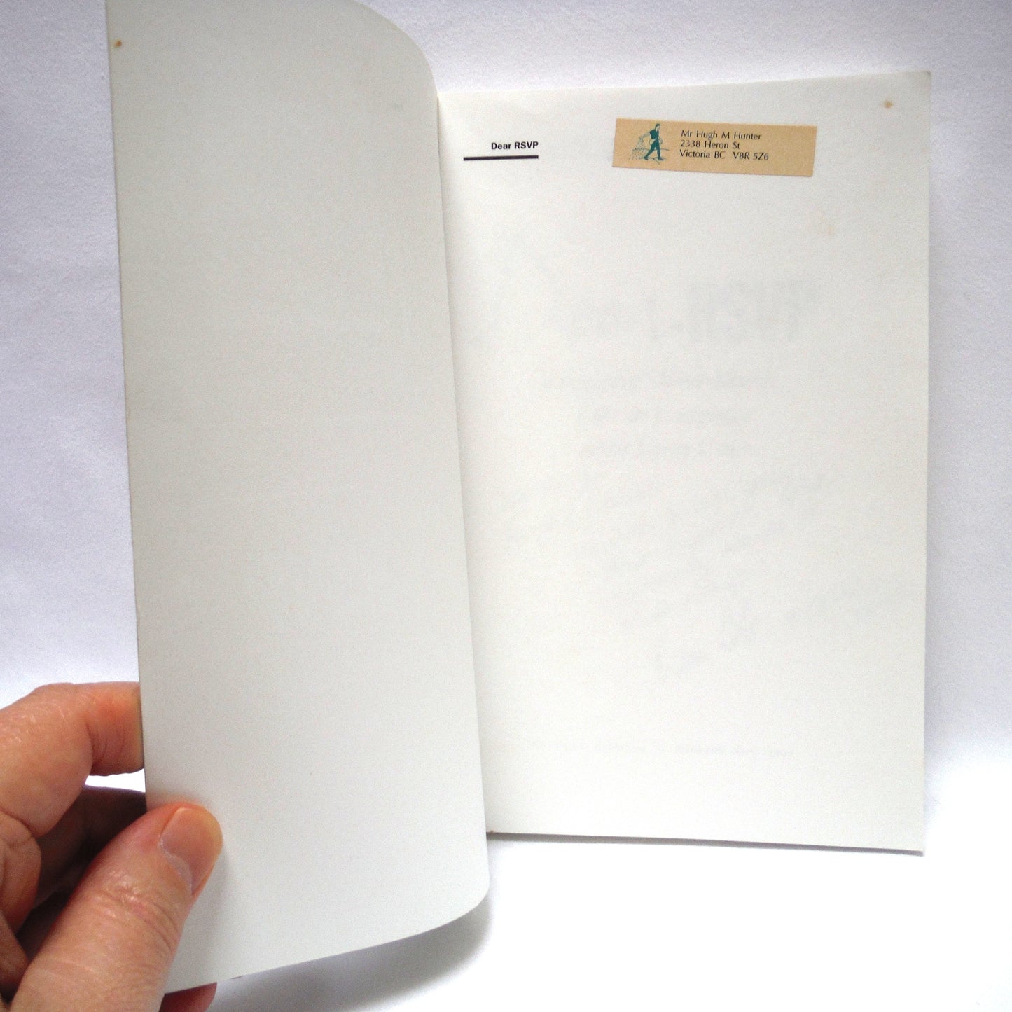 DEAR RSVP, Listeners Share Music, Life and Laughter with Leon Cole, Edited by Leon Cole and Jacqui Good (1st Ed. SIGNED)