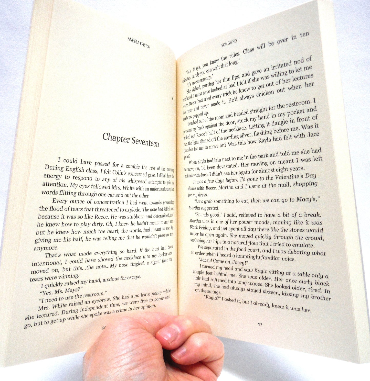 SONGBIRD, A Novel by Angela Fristoe (1st Ed. SIGNED)