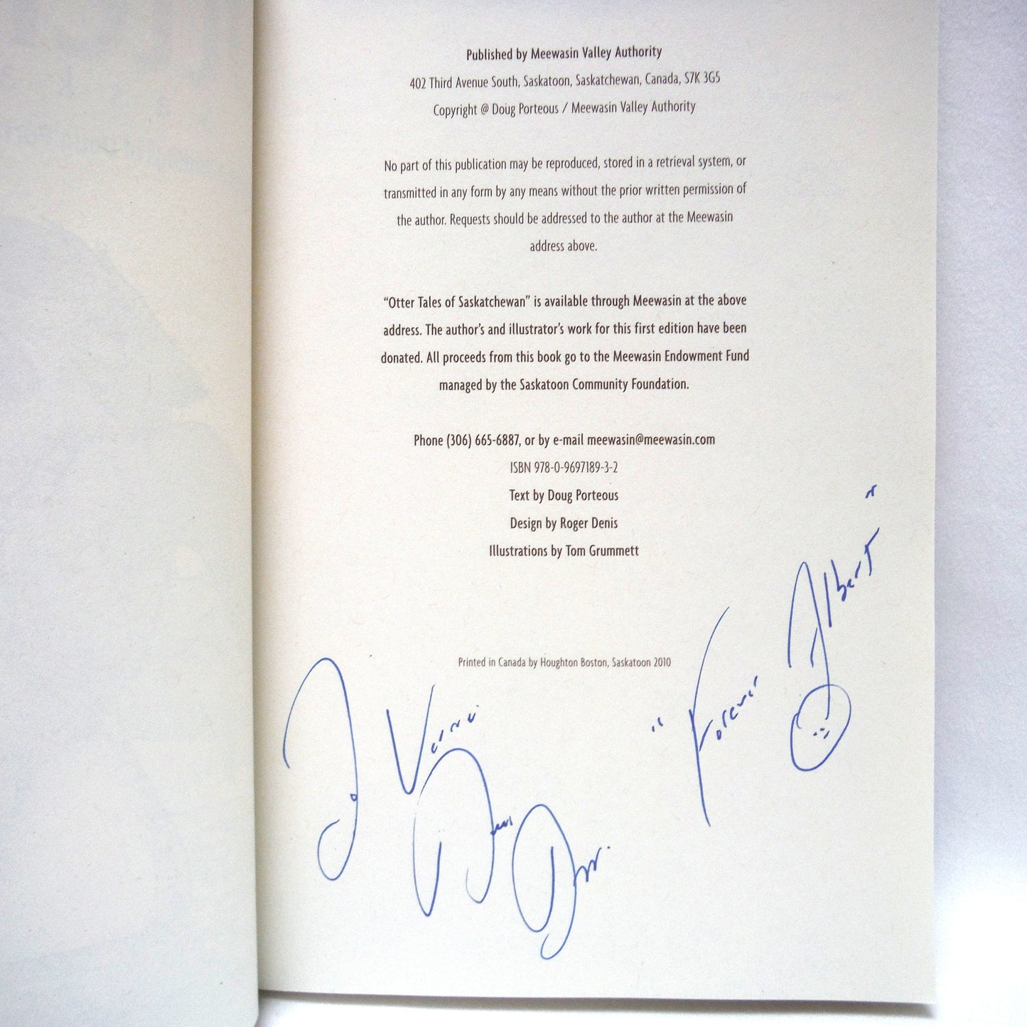 OTTER TALES OF SASKATCHEWAN, The Poems and Writings of Doug Portious (1st Ed. SIGNED)
