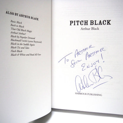 PITCH BLACK, Humour Stories by Arthur Black (1st Ed. SIGNED)