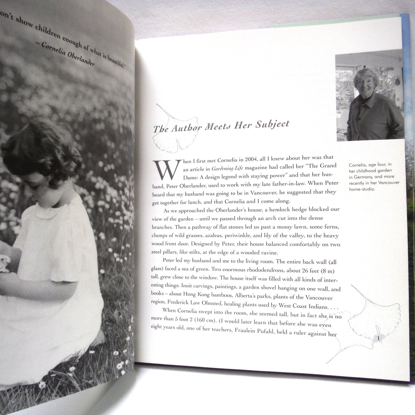 LOVE EVERY LEAF, The Life of Landscape Architect Cornelia Habn Oberlander, by Kathy Stinson  (1st Ed. SIGNED)
