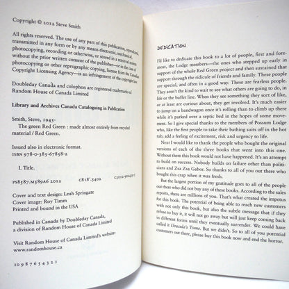 THE GREEN RED GREEN, RED'S FIRST THREE BOOKS, Now With Reduced Gas Emissions, by Steve Smith (2012 1st Ed.)