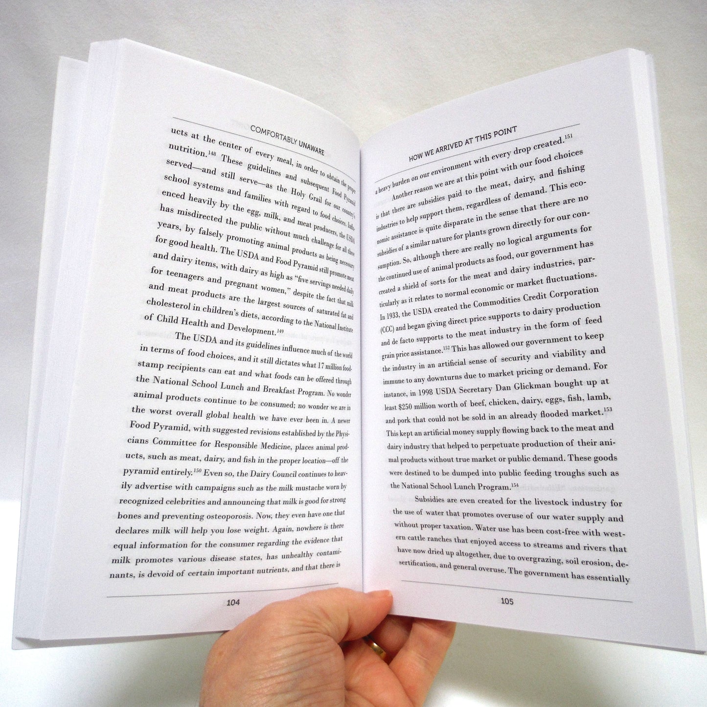 COMFORTABLY UNAWARE, What We Choose to Eat is Killing Us and Our Planet, by Dr. Richard A. Oppenlander (2012 1st Ed.)