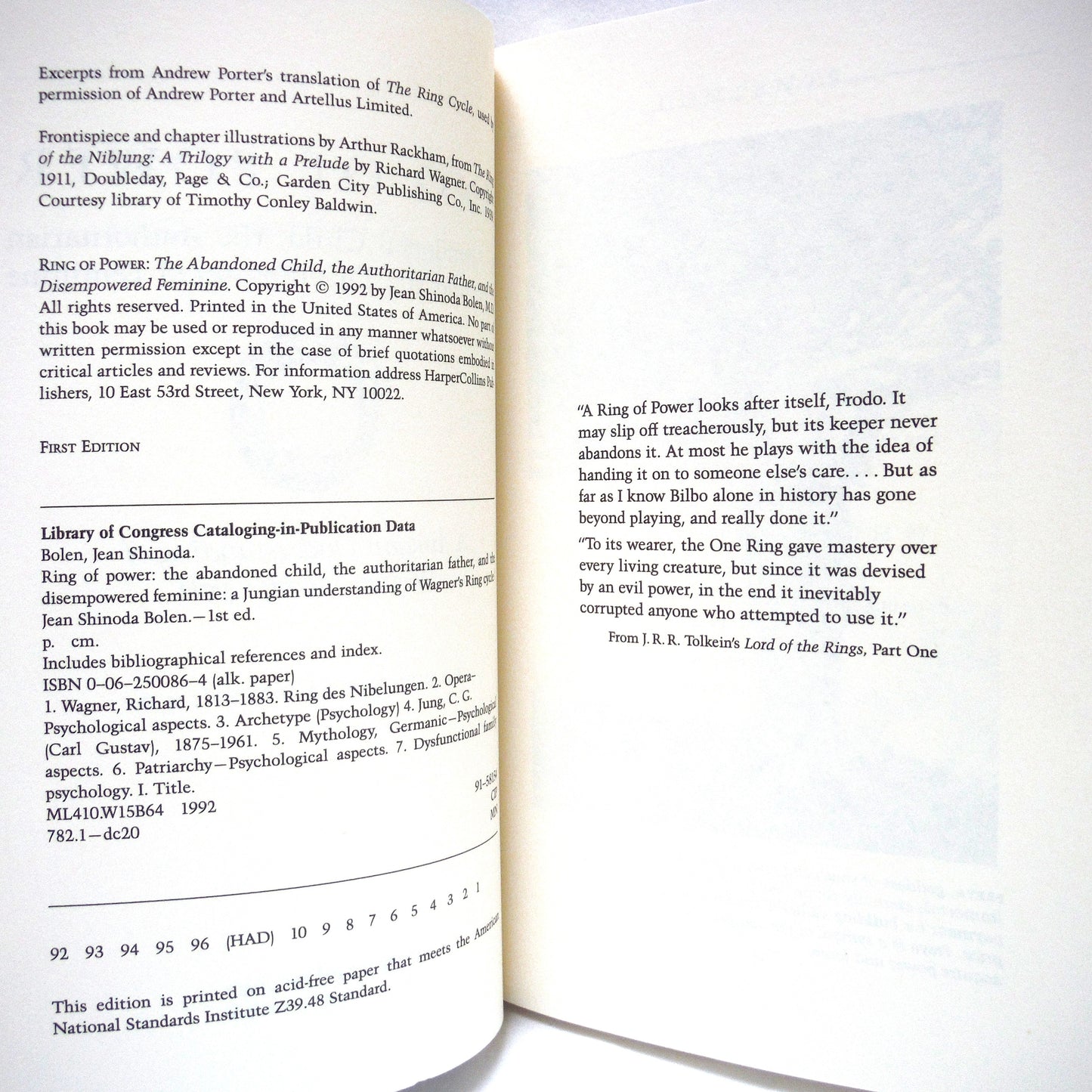 RING OF FIRE, The Abandoned Child, The Authoritarian Father, and the Disempowered Feminine, by Jean Shinoda Bolen, M.D. (1992 1st Ed.)