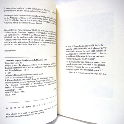 RING OF FIRE, The Abandoned Child, The Authoritarian Father, and the Disempowered Feminine, by Jean Shinoda Bolen, M.D. (1992 1st Ed.)