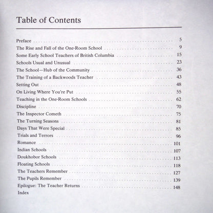 FLOATING SCHOOLS and FROZEN INKWELLS, The One-Room Schools of British Columbia, by Joan Adams and Becky Thomas (1991 1st Ed.)