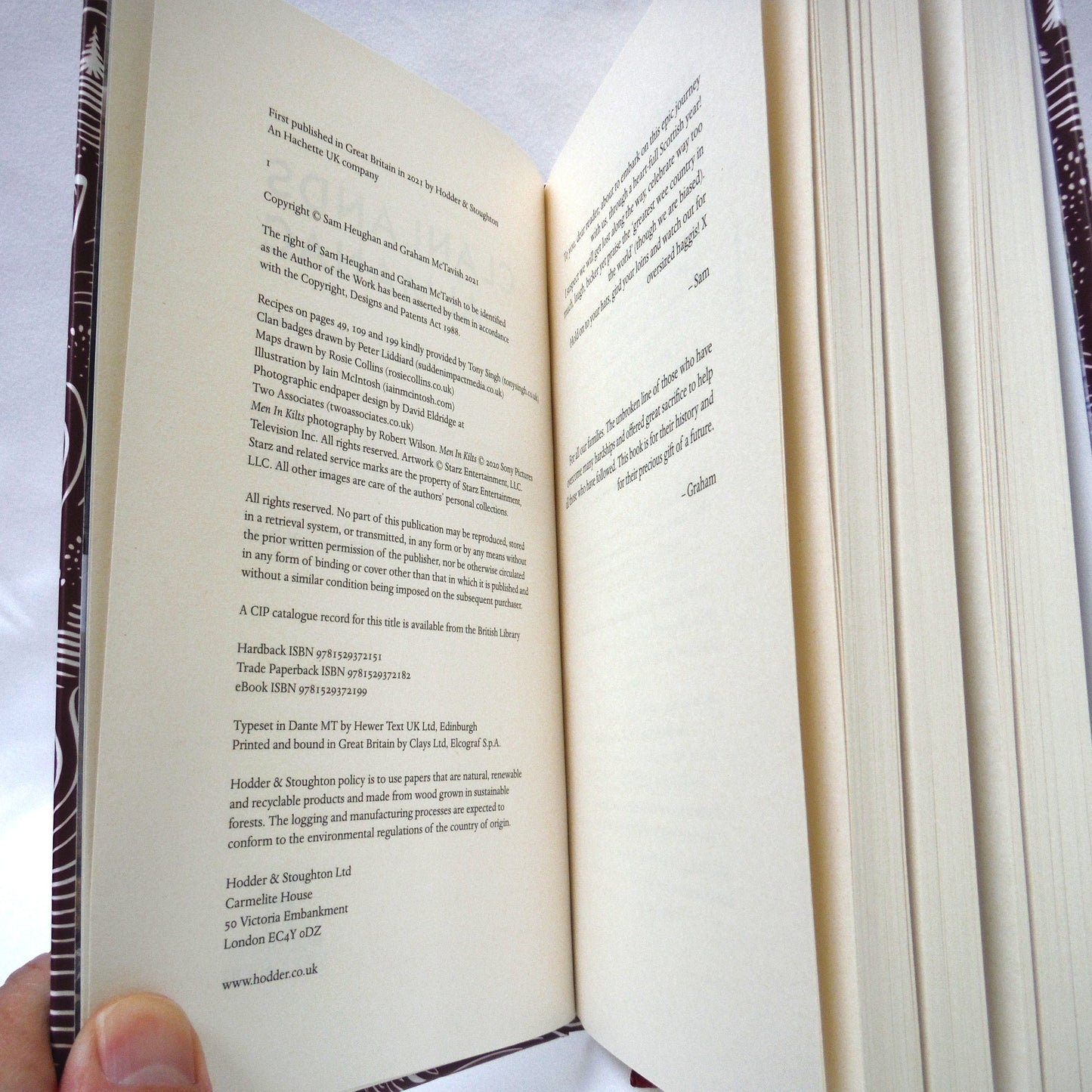 THE CLANLANDS ALMANAC, Seasonal Stories From Scotland, by Sam Heughan and Graham McTavish (2021 1st Ed.)