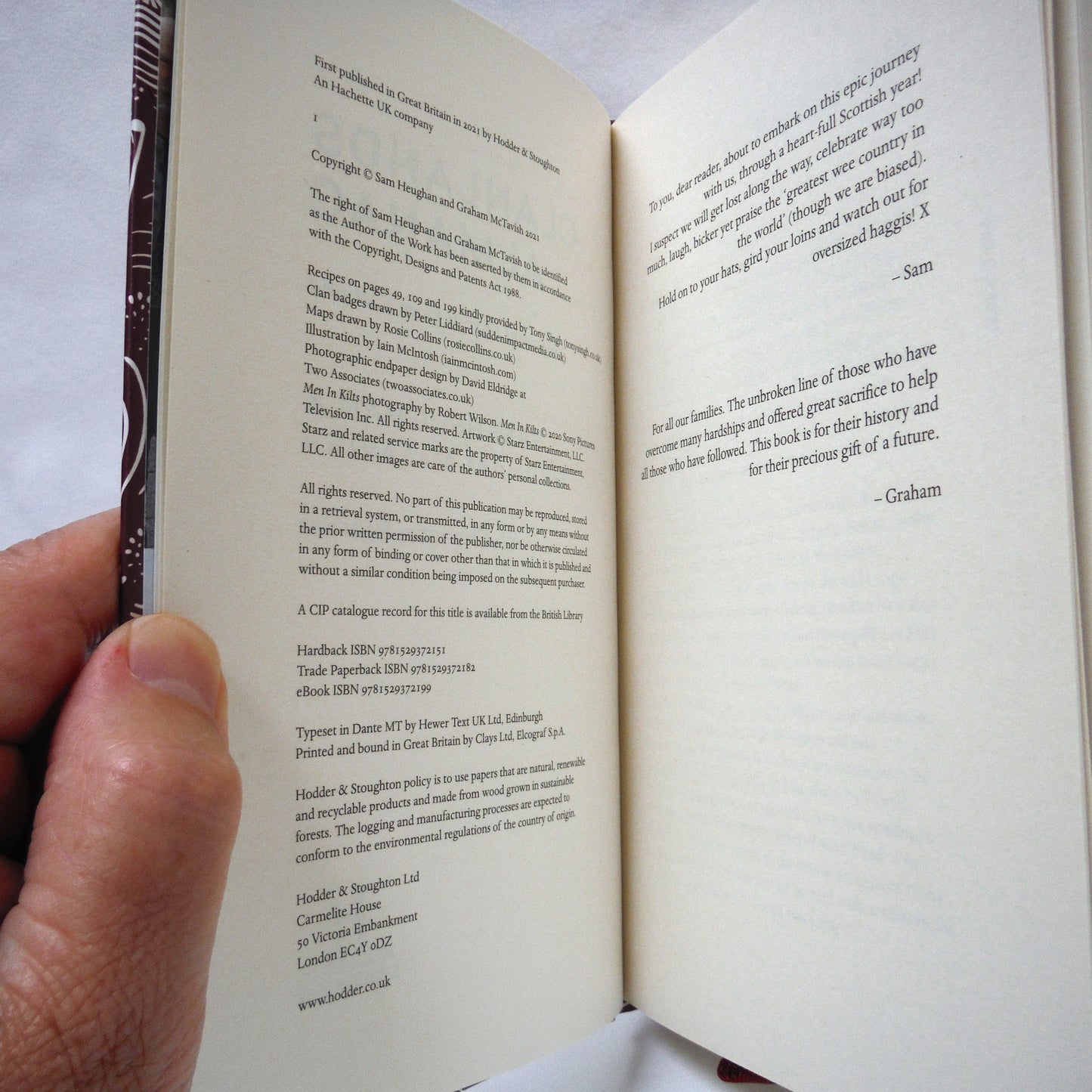 THE CLANLANDS ALMANAC, Seasonal Stories From Scotland, by Sam Heughan and Graham McTavish (2021 1st Ed.)