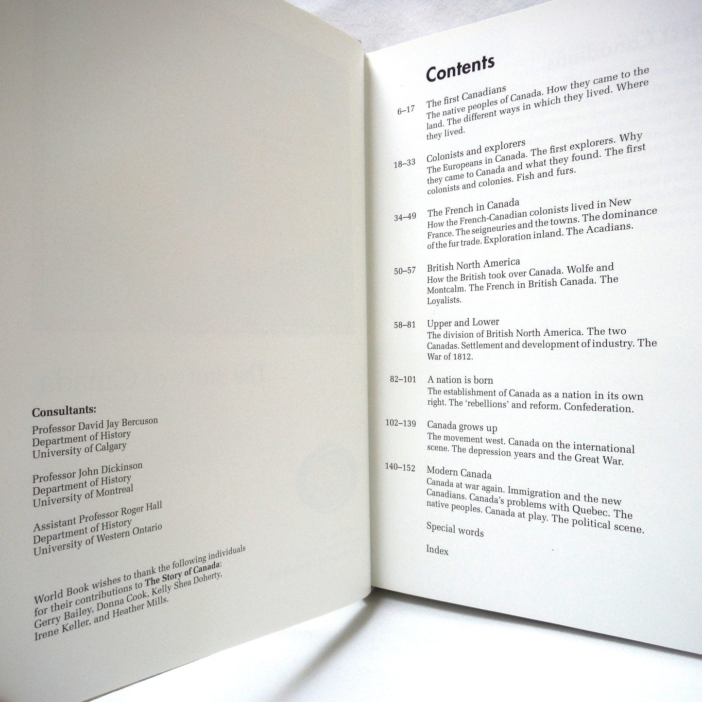 THE STORY OF CANADA, A Childcraft Title by World Book Incorporated (1995 1st Ed.)