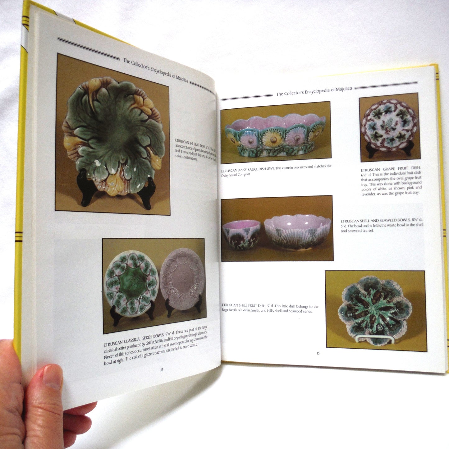 THE COLLECTOR'S ENCYCLOPEDIA OF MAJOLICA, An Identification and Value Guide, by Mariann Katx-Marks (1992 1st Ed.)