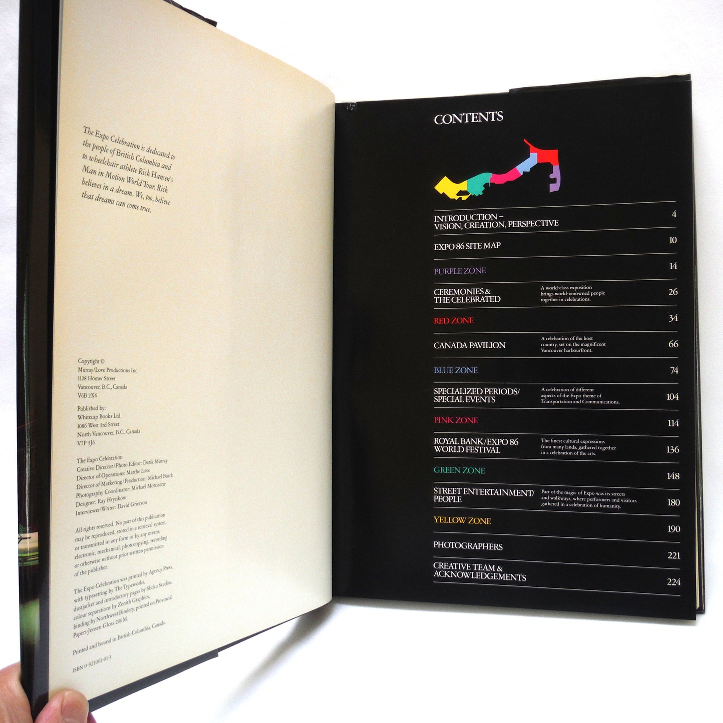 THE EXPO CELEBRATION, The Official Retrospective Book of The 1986 World Exposition in Vancouver, B.C. May 2-October 12, 1986  (1986 1st Ed.)