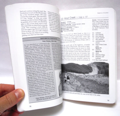 THE DAVID THOMPSON HIGHWAY HIKING GUIDE, by Jane Ross and Daniel Kyba (2009 1st Ed.)