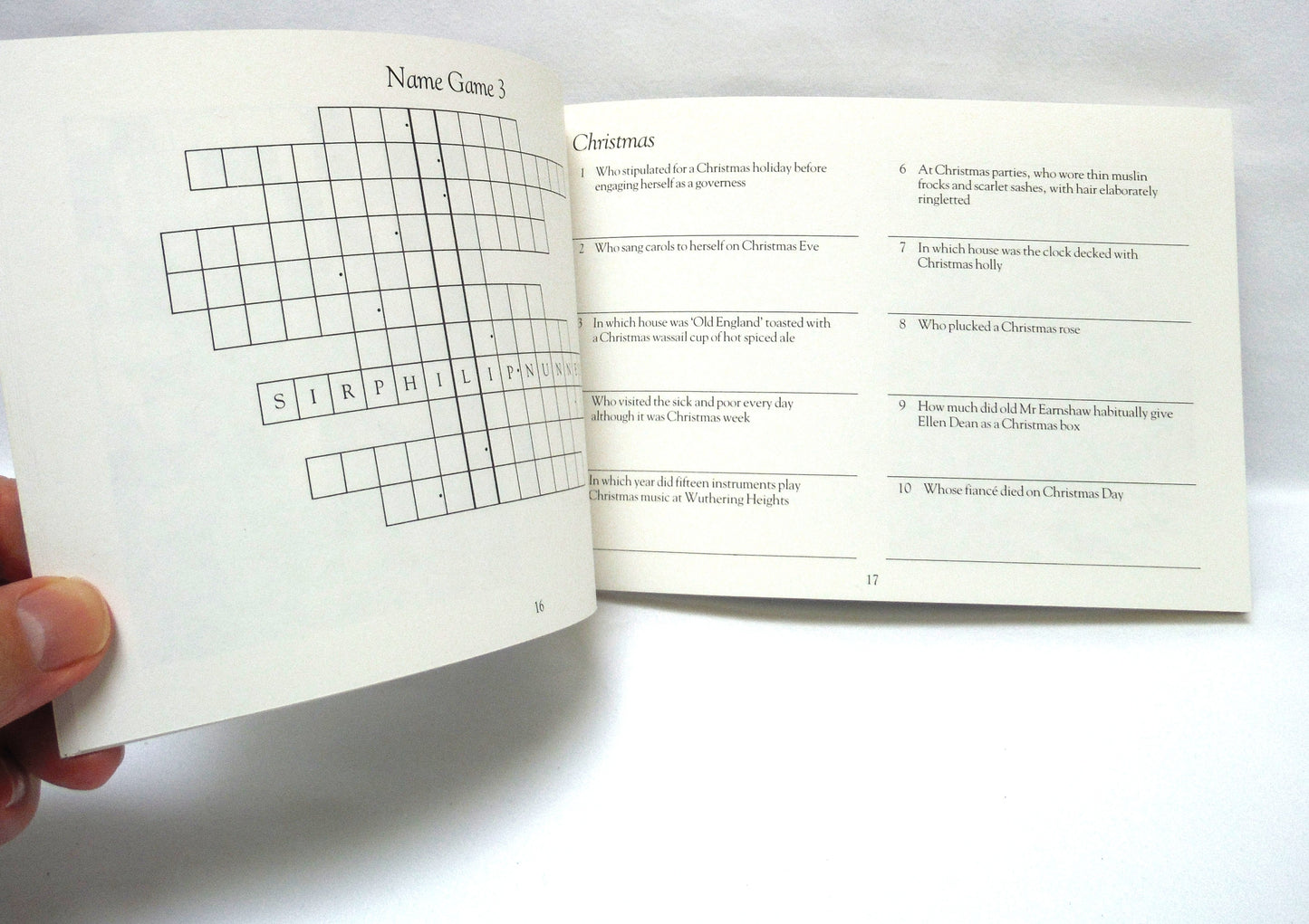 THE BRONTË SISTERS QUIZ AND PUZZLE BOOK, By Maggie Lane (1983 1st Ed.) BRAND NEW OLD STOCK!