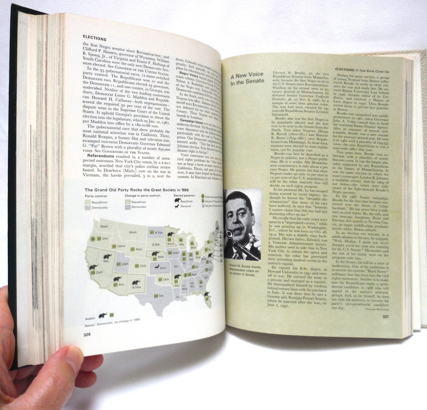 THE 1967 WORLD BOOK YEAR BOOK: 'A Review of the Events of 1966' by The World Book Encyclopedia (1967 1st Ed.)