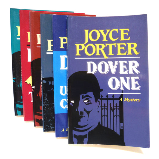 DOVER MYSTERY BOOKS, By Joyce Porter, Published by Foul Play Press: A PAUL'S SPECIAL 6-PACK OF LIKE-NEW BOOKS!