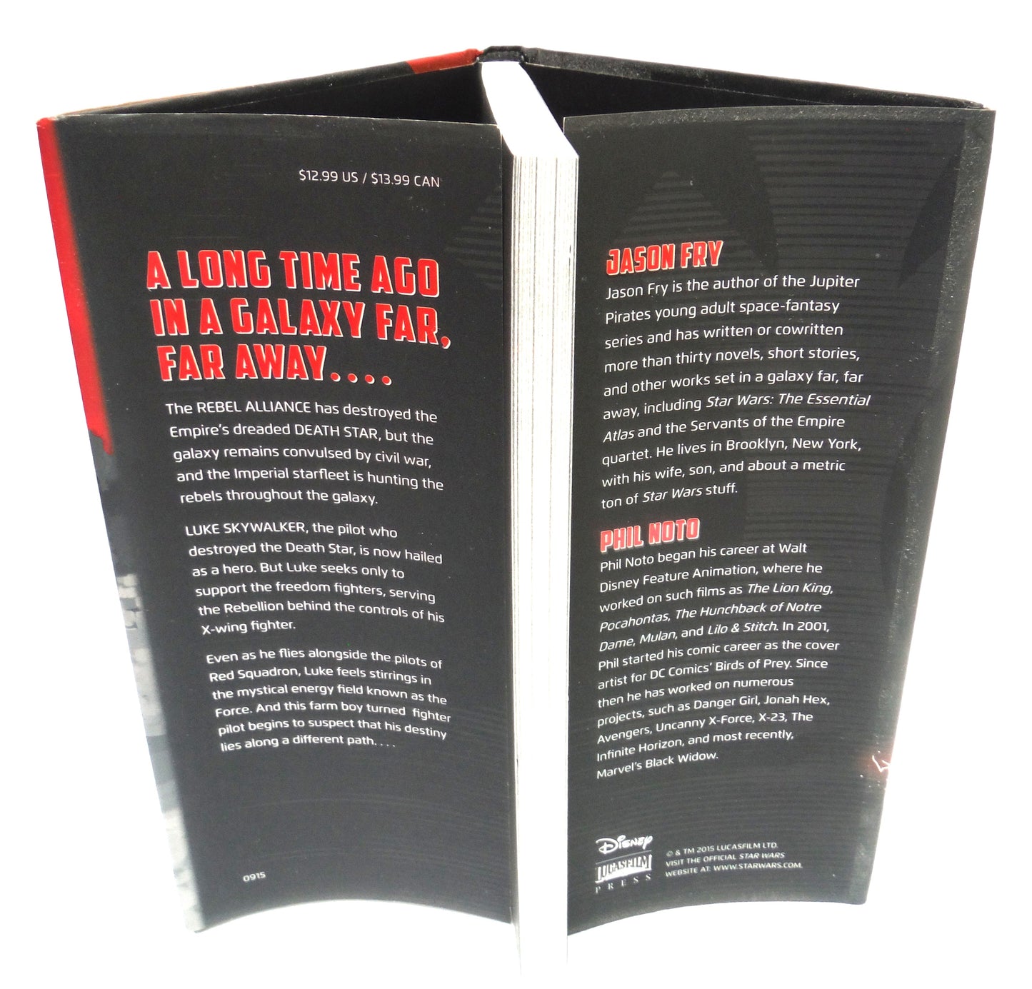 STAR WARS: THE WEAPON OF A JEDI, A Luke Skywalker Adventure by Jason Fry (2015 1st Ed.)
