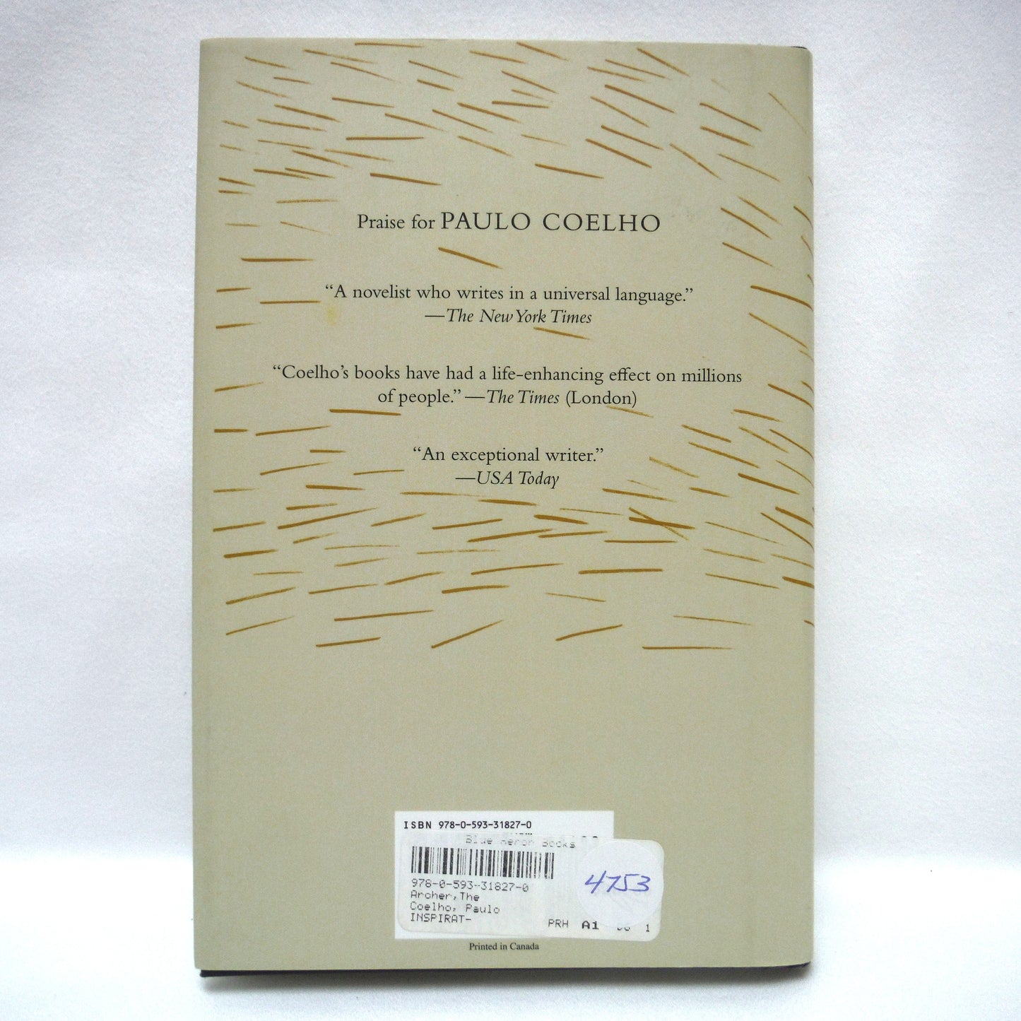 THE ARCHER, A Novel by Paulo Coelho, 2020