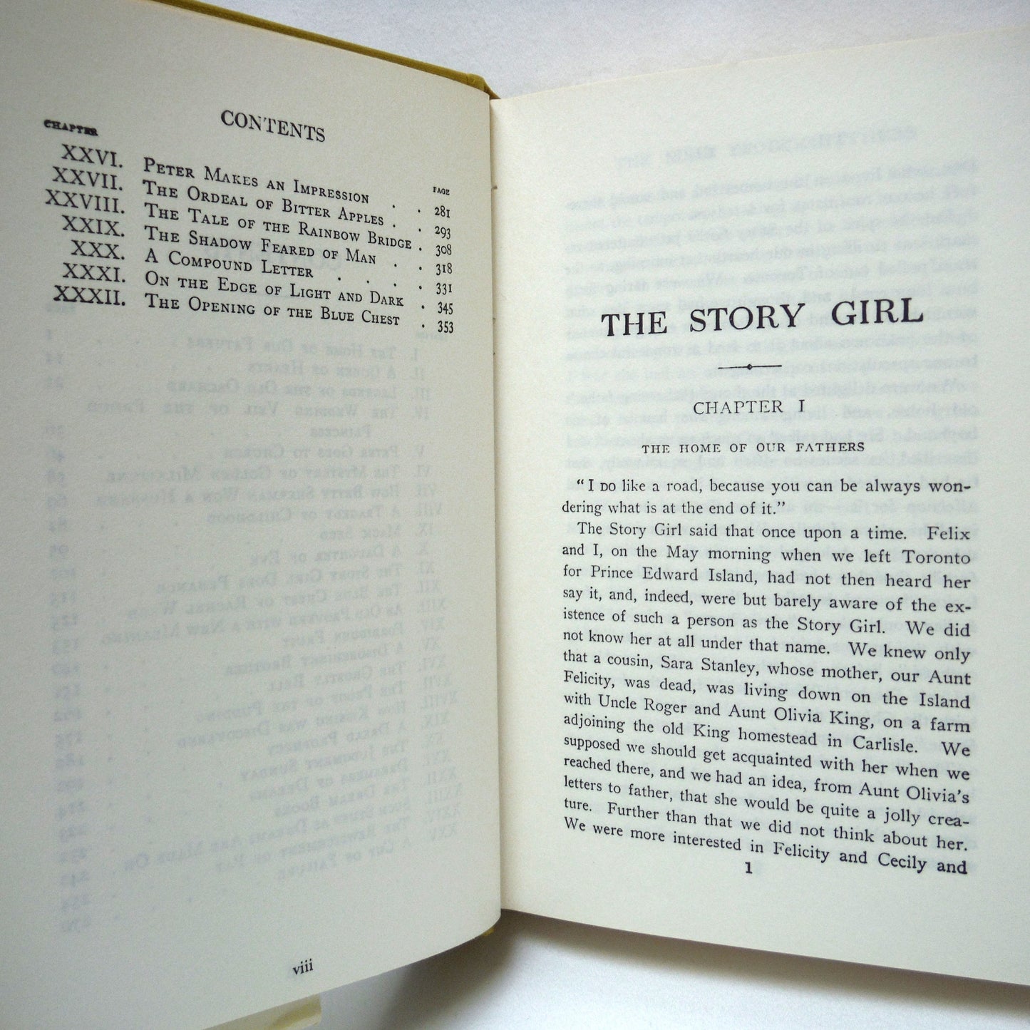 THE STORY GIRL, A Novel by L.M. Montgomery (1972 Reprint Hardcover of the 1944 1st Cdn.Ed )