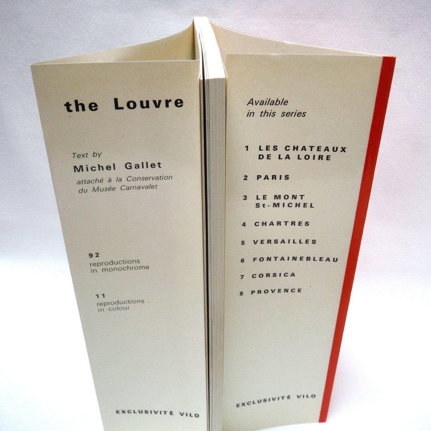 PAIR OF VINTAGE SOUVENIR BOOKS ON "THE LOUVRE", A Paul's Two-Book Package: MONA LISA!  THE LOUVRE, by Michel Gallet, and MASTERPIECES OF THE LOUVRE by  Jacqueline Guillot