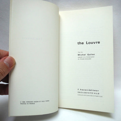 PAIR OF VINTAGE SOUVENIR BOOKS ON "THE LOUVRE", A Paul's Two-Book Package: MONA LISA!  THE LOUVRE, by Michel Gallet, and MASTERPIECES OF THE LOUVRE by  Jacqueline Guillot