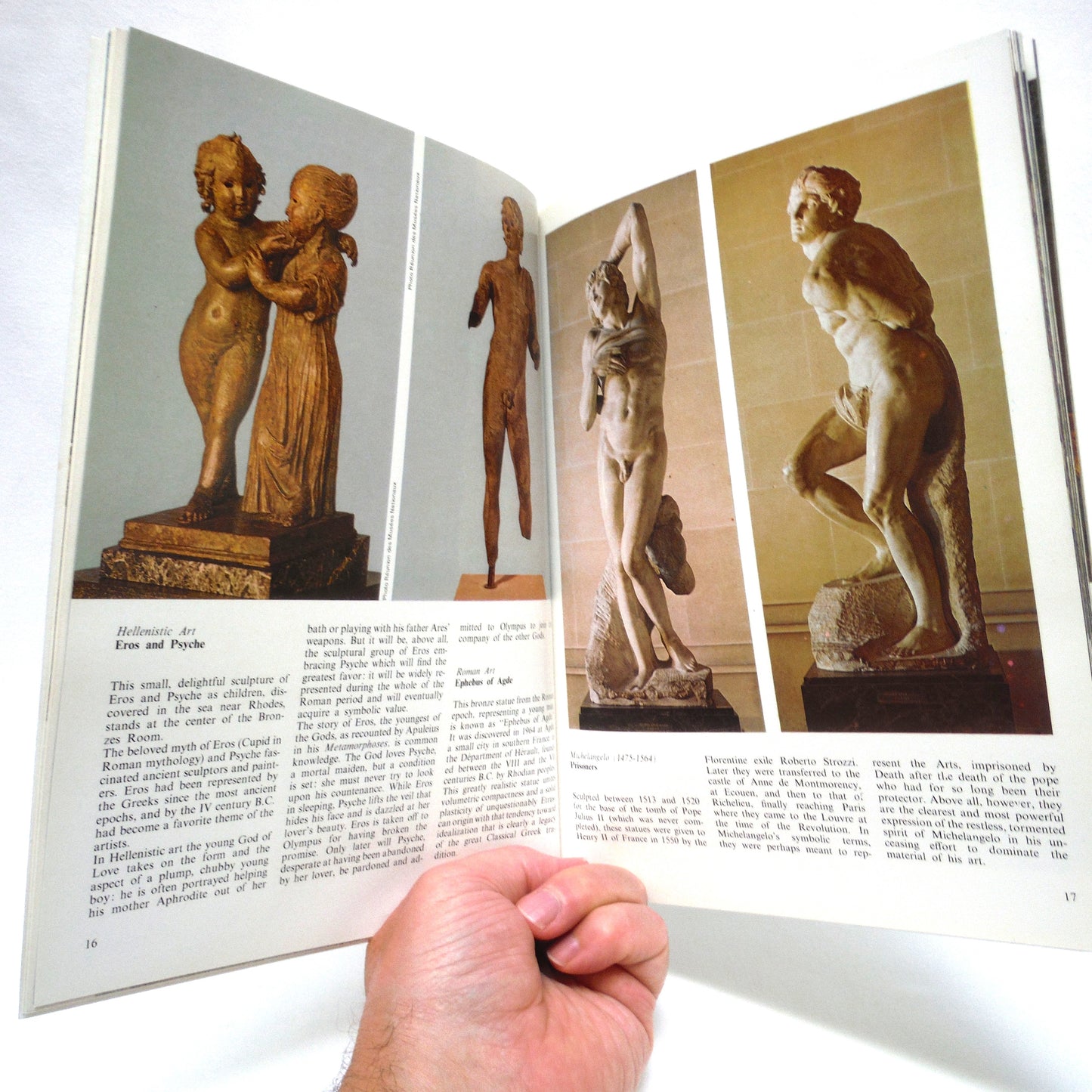 PAIR OF VINTAGE SOUVENIR BOOKS ON "THE LOUVRE", A Paul's Two-Book Package: MONA LISA!  THE LOUVRE, by Michel Gallet, and MASTERPIECES OF THE LOUVRE by  Jacqueline Guillot