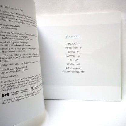 TOD INLET: A HEALING PLACE, A Photographic Journey by Gwen Curry (2015 1st Ed.)