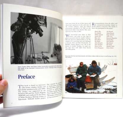 REINDEER DAYS REMEMBERED, Dedicated to the Reindeer Herders and their Families, by Elisa J. Hart, with the Assistance of Inuvialuit Co-Researchers (2001 1st Ed.)