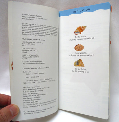 SEASHORE OF BRITISH COLUMBIA, A Lone Pine Field Guide by Ian Sheldon (1998 1st Ed.)