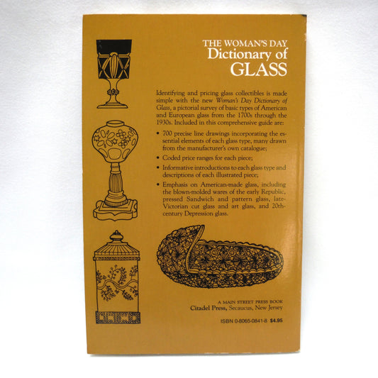 THE WOMAN'S DAY DICTIONARY OF GLASS, Edited by Dina von Zweck, Illustrated by Helen Disbrow and Janet Hautau (1983 1st Ed.)