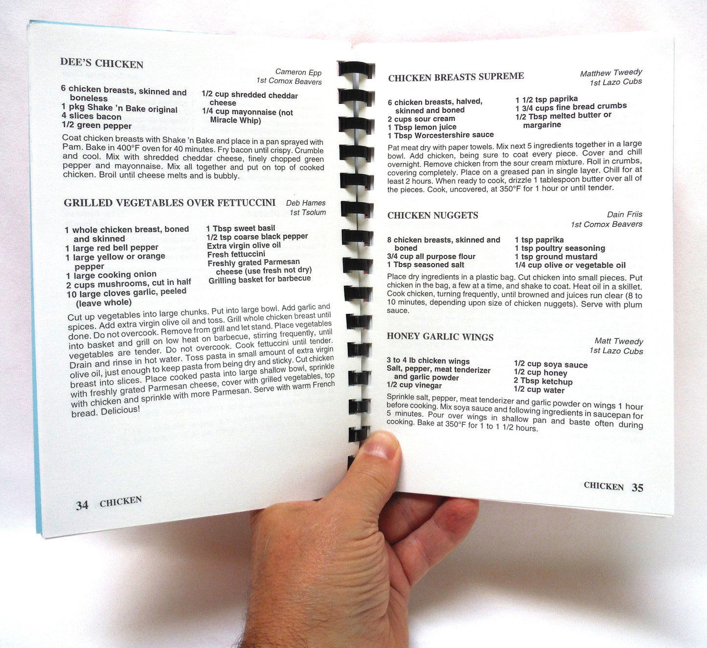 COMOX VALLEY DISTRICT SCOUTING COOKBOOK, by Scouts Canada Comox Valley District Cookbook Committee 1999-2000