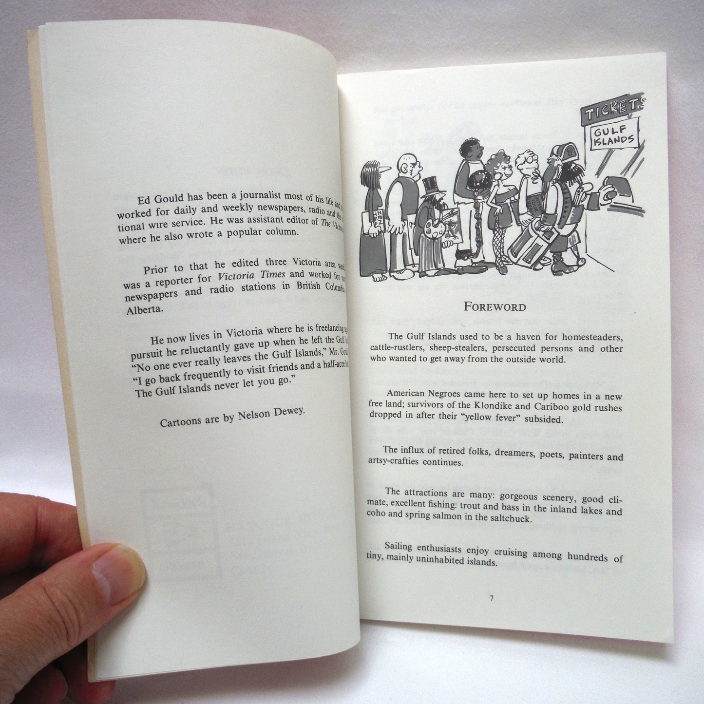 BRIDGING THE GULF, A hilarious look at life in the Gulf Islands, by Ed Gould (1975 Rev. Ed.)