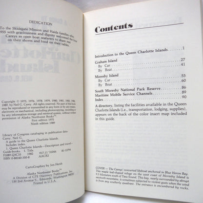 A GUIDE TO THE QUEEN CHARLOTTE ISLANDS, A Milepost Publication Written by Neil G. Carey, 1989