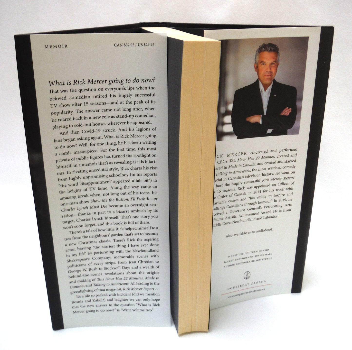 TALKING TO CANADIANS, A Memoir by Rick Mercer (2021 1st Ed.)