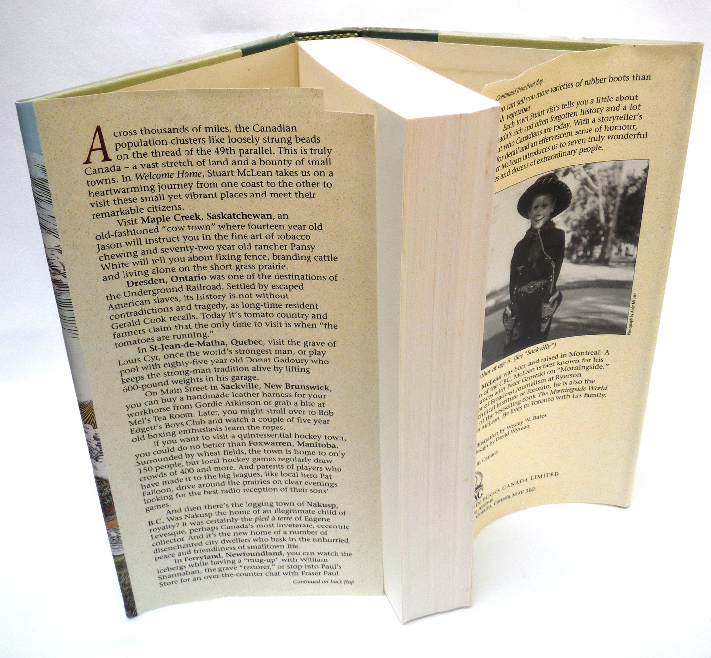 WELCOME HOME, Travels in Smalltown Canada, by Stuart McLean (1992 1st Ed.)