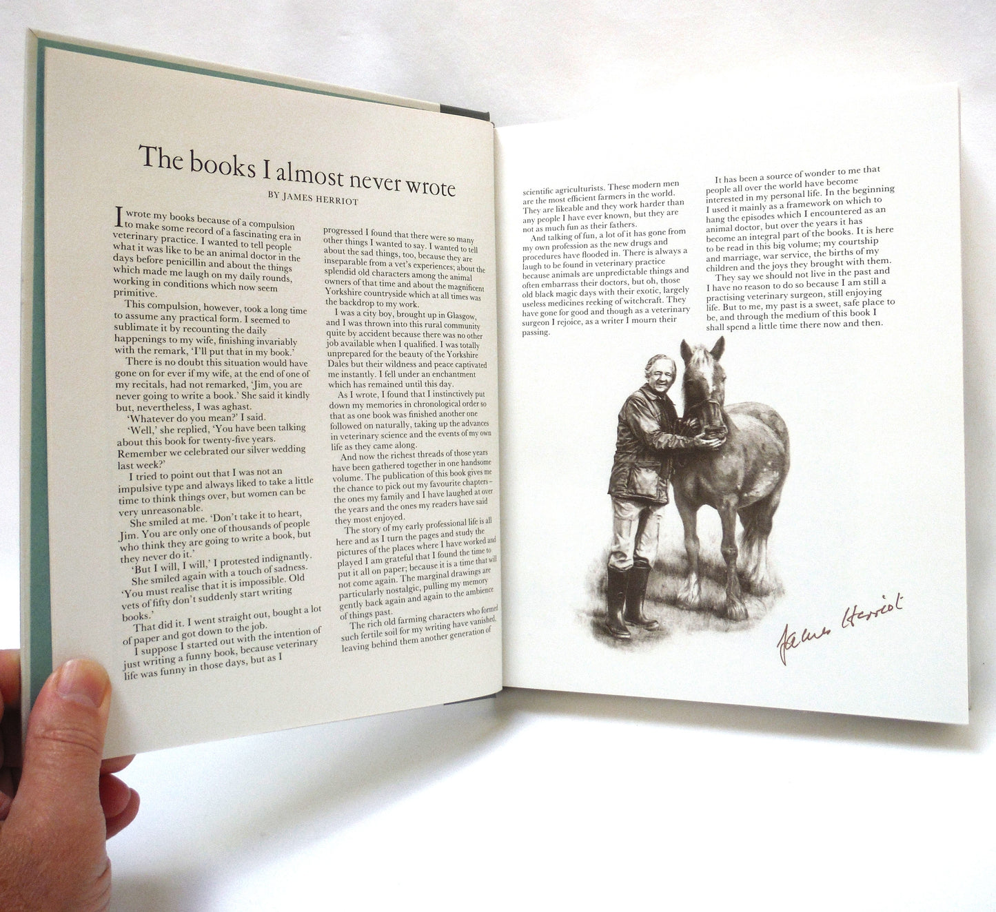 THE BEST OF JAMES HERRIOT: Favourite memories of a Country Vet, by James Herriot (1982 1st Ed.)