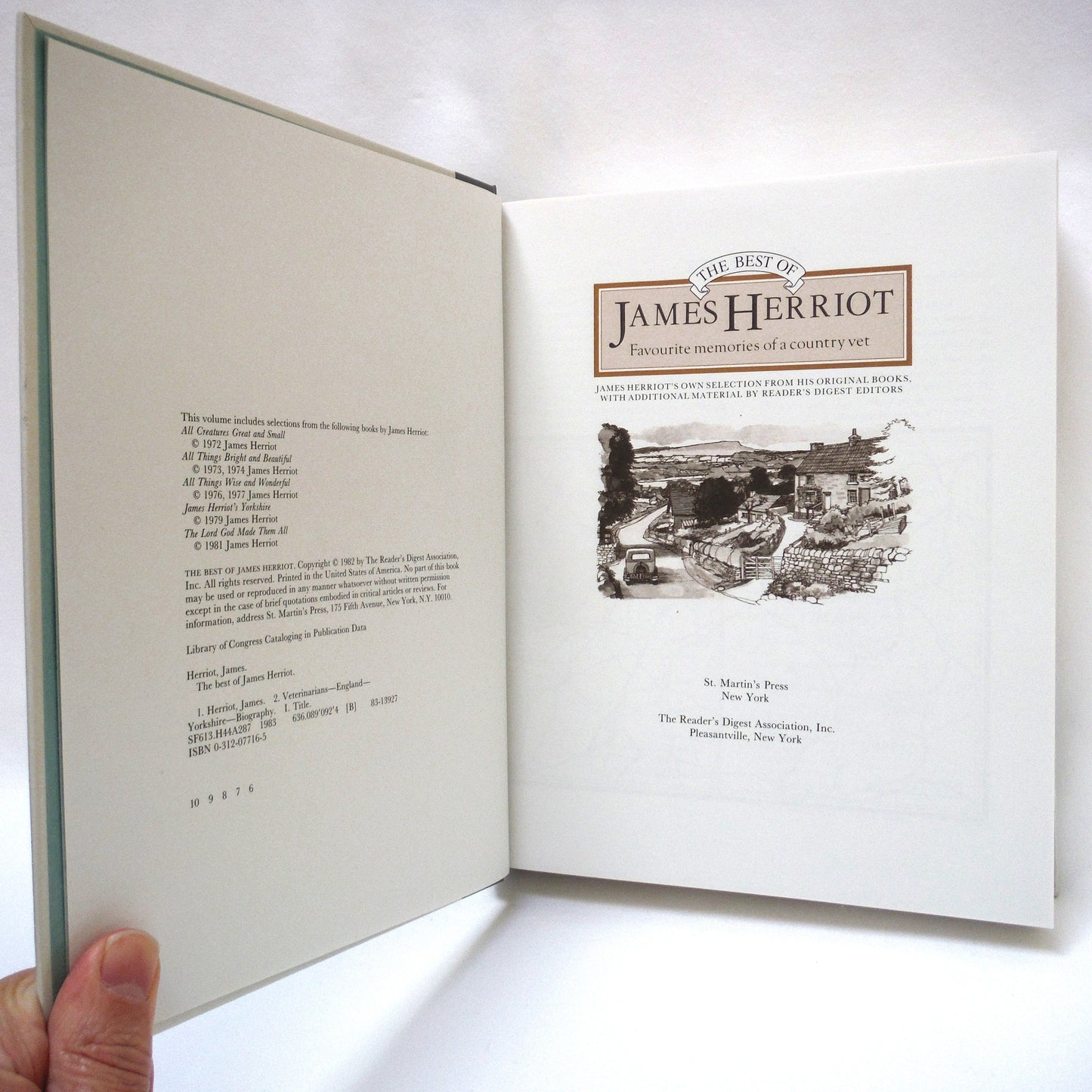 THE BEST OF JAMES HERRIOT: Favourite memories of a Country Vet, by James Herriot (1982 1st Ed.)