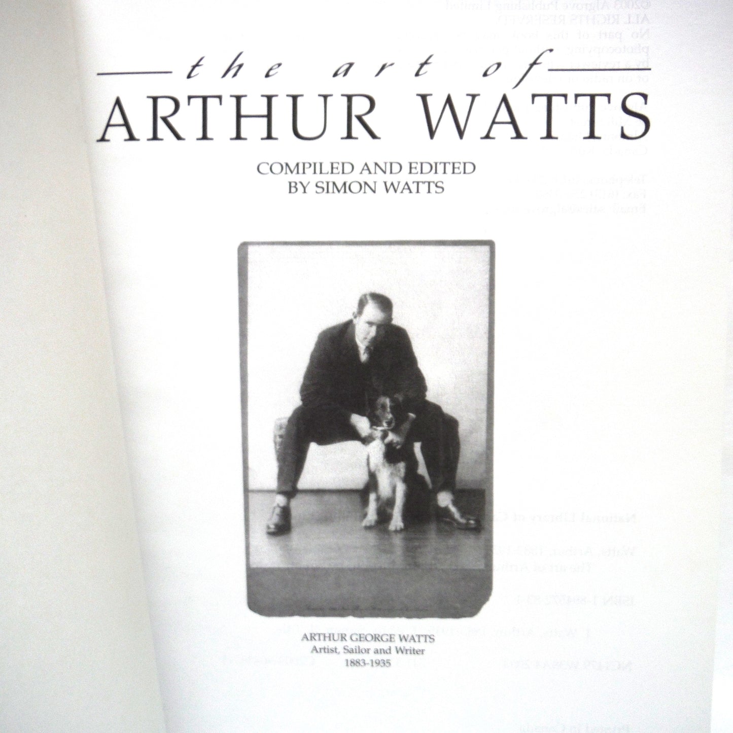 THE ART OF ARTHUR WATTS, Edited by Simon Watts (2003 1st Ed.)